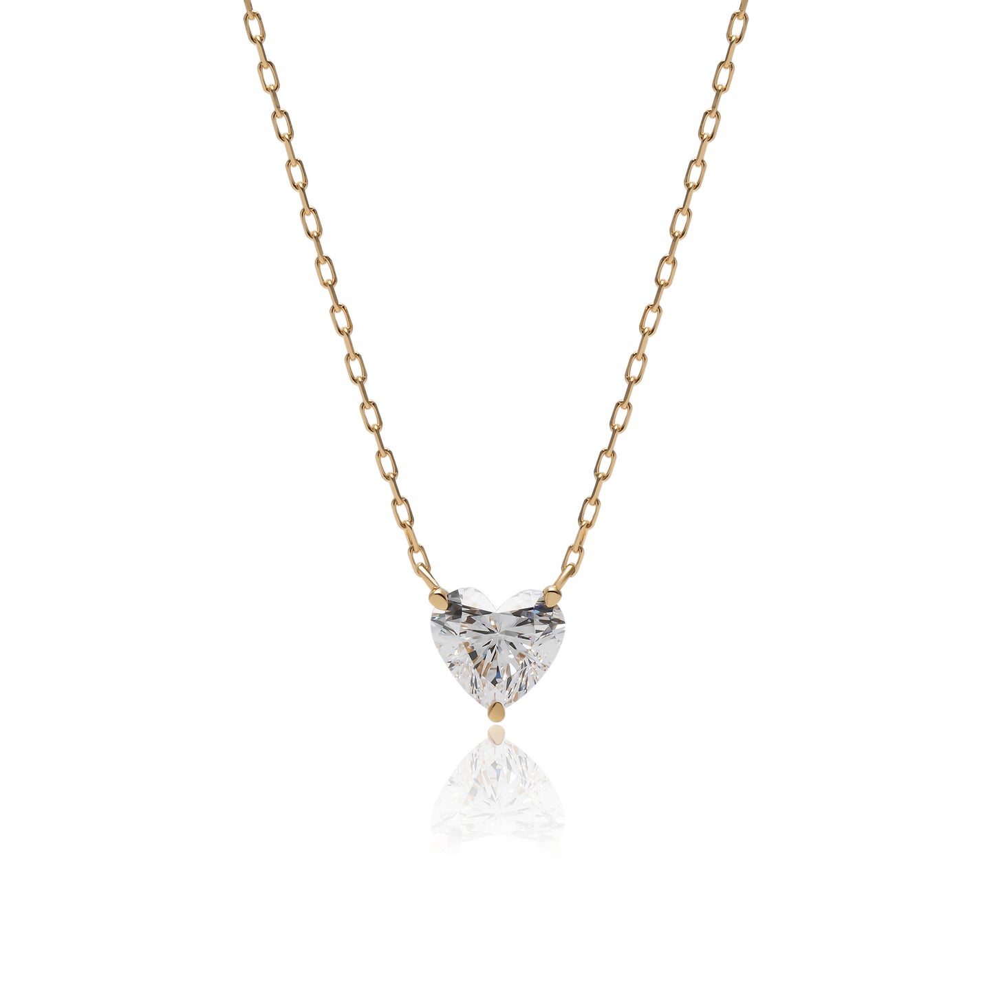 ハートシェイプネックレス／１ctダイヤモンド