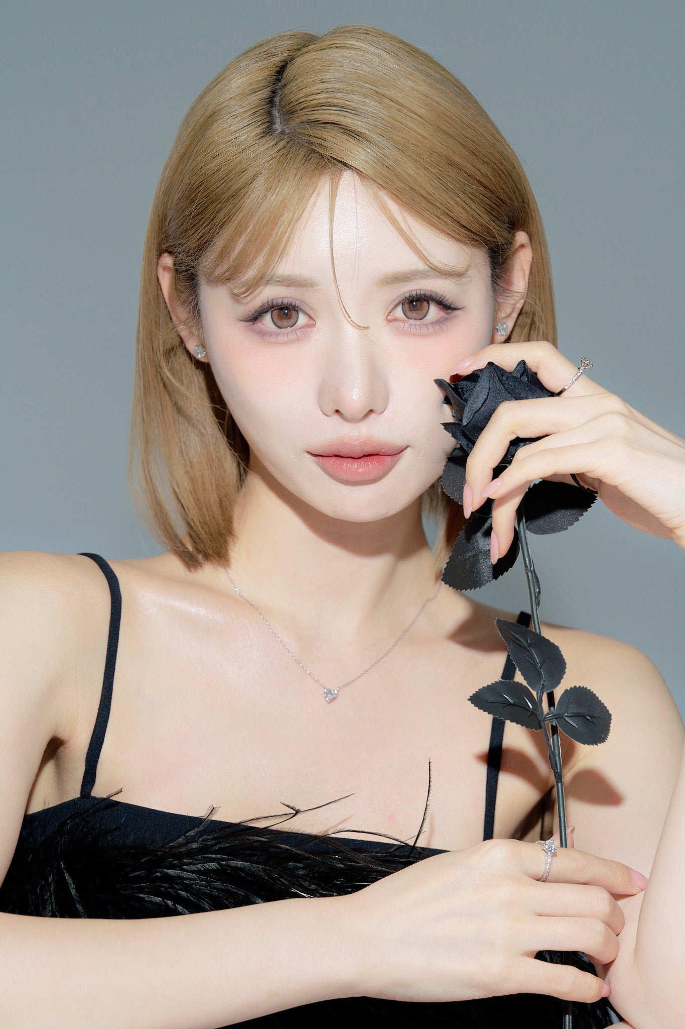 ハートシェイプピアス／１ctダイヤモンド（トータル２ct）