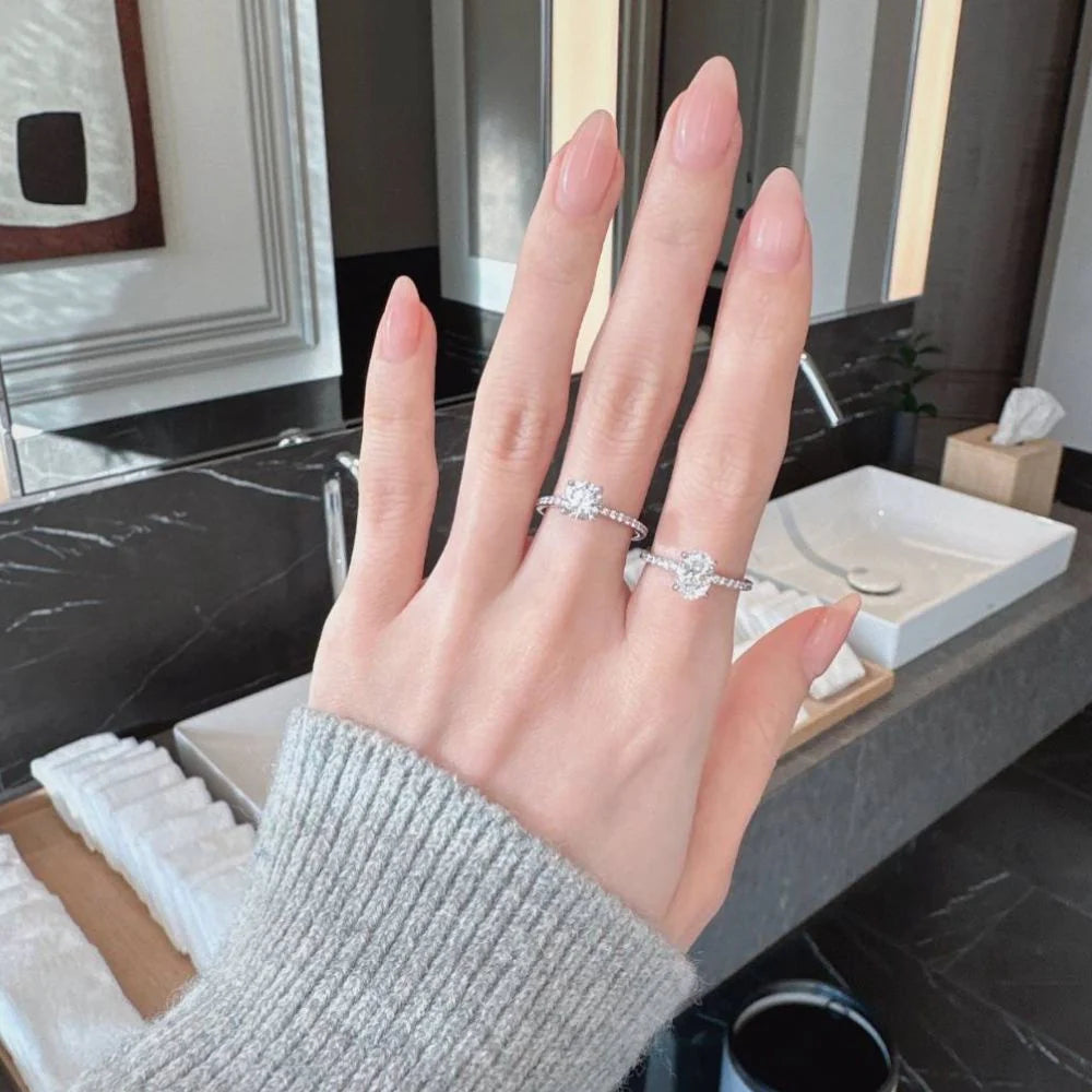 ラウンドリング １ct/１line ハーフエタニティ