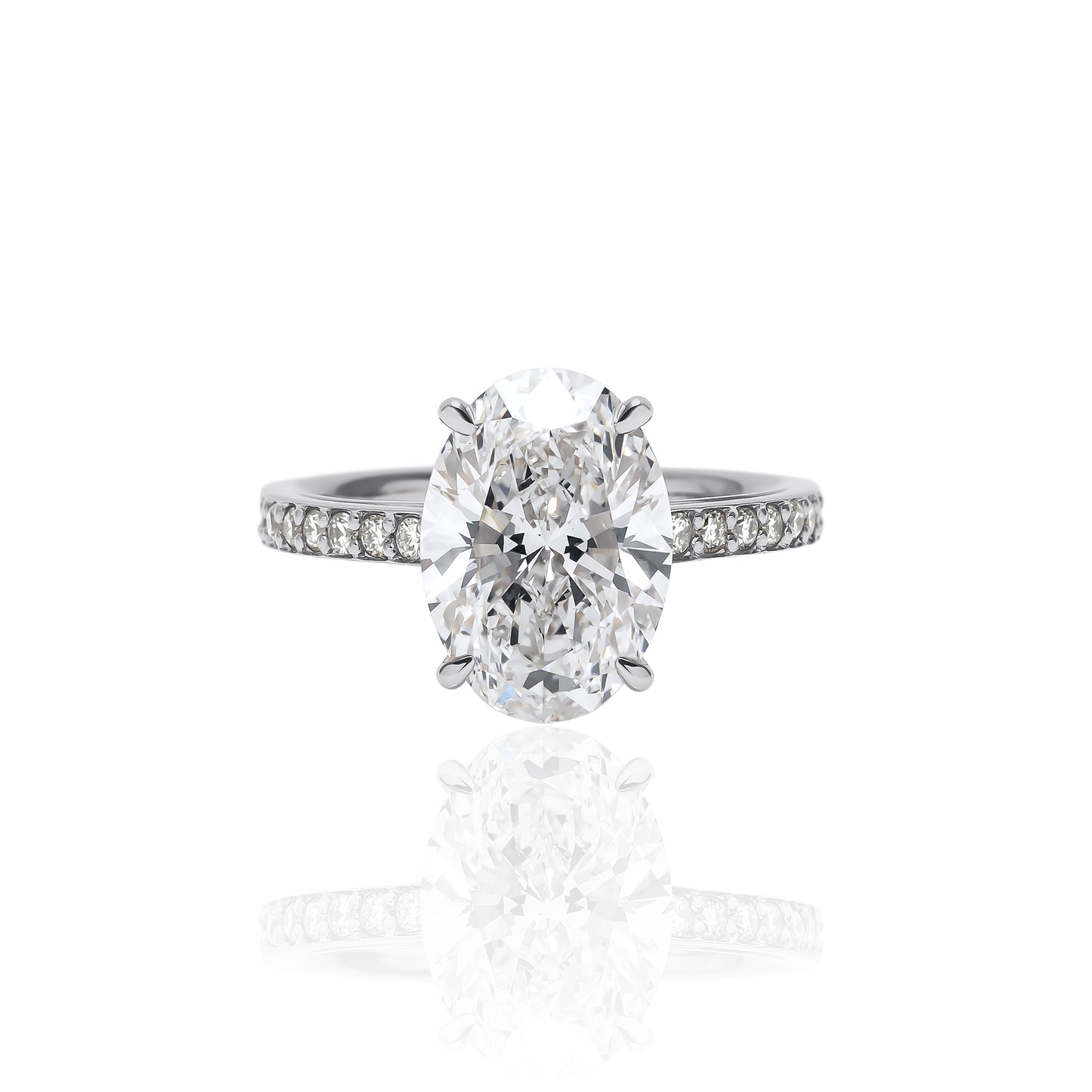 ３ctオーバルリング / ハーフエタニティ