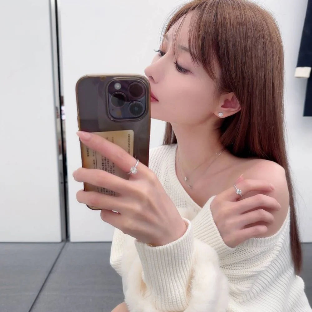 ラウンドネックレス／１ctダイヤモンド