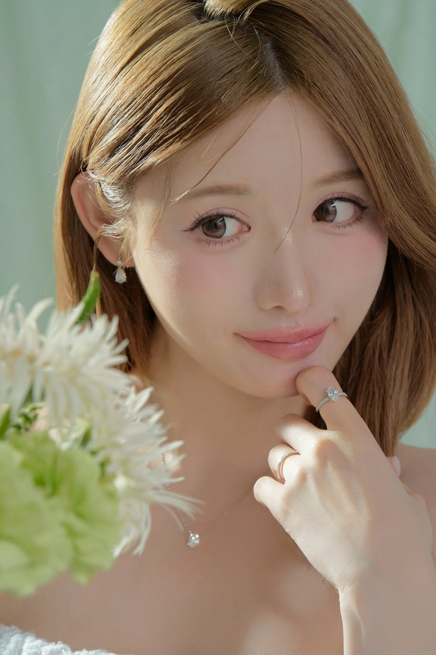 ペアシェイプピアス／１ctダイヤモンド（トータル２ct）