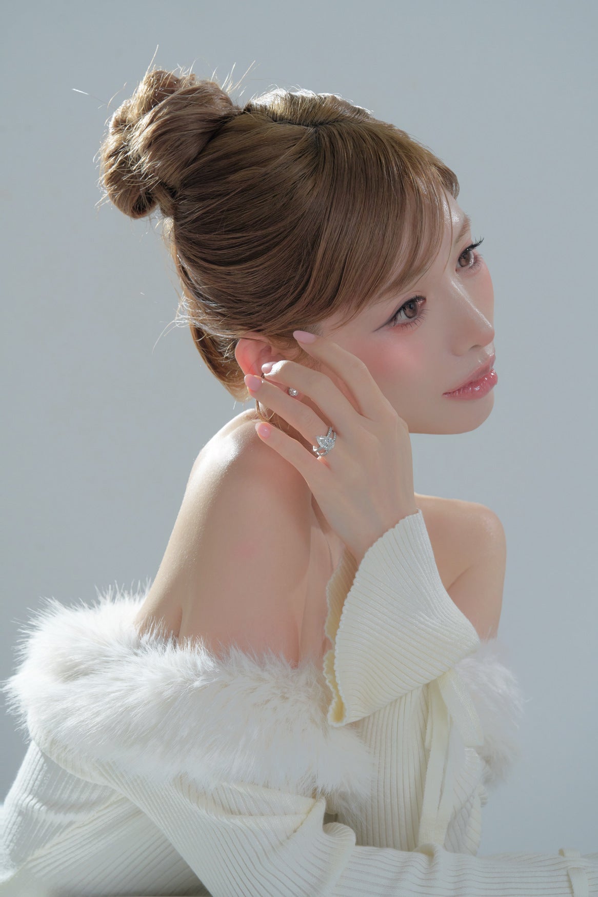 ３ctペアシェイプリング / ハーフエタニティ