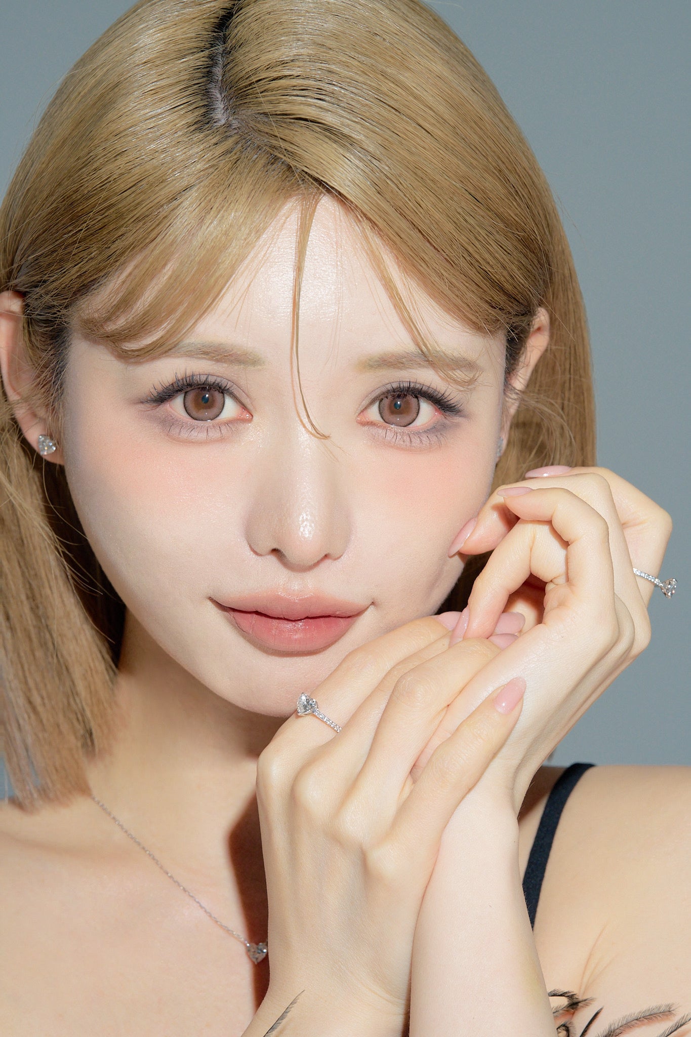 ハートシェイプネックレス／１ctダイヤモンド